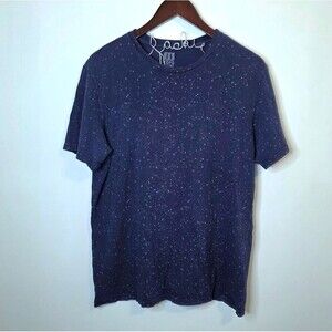 Topo Designs Blue Speckled Tee Made In USA Size Large
